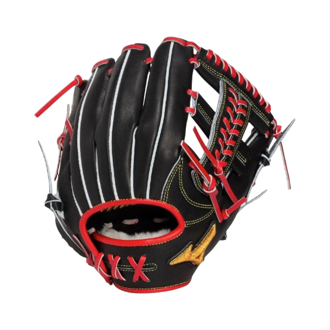 미즈노 프로 크래프티드 에디션 소프트 베이스볼 글러브 쿠레바야시 모델 블랙 레드(Mizuno Pro Crafted Edition Soft Baseball Glove Kurebayashi Model Black Red) - 1