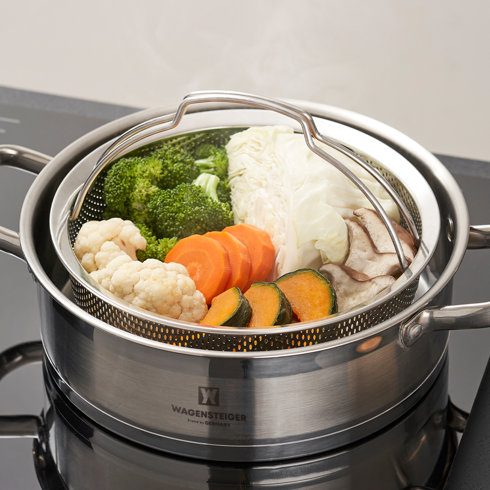 바겐슈타이거 스텐 펀칭찜기 22cm(WAGENSTEIGER Stainless Perforated Steamer 22cm) - 5