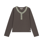 (W) Coyseio Strap Long Sleeve Brown