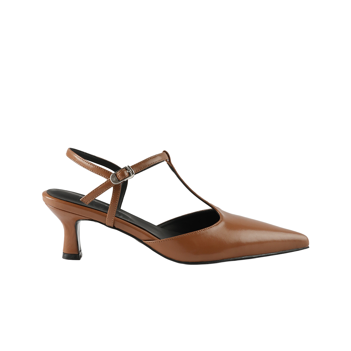 무드나잇 미아 T스트랩 키튼힐 l 카멜(Moodnight Mia T-Strap Kitten Heels l Camel)