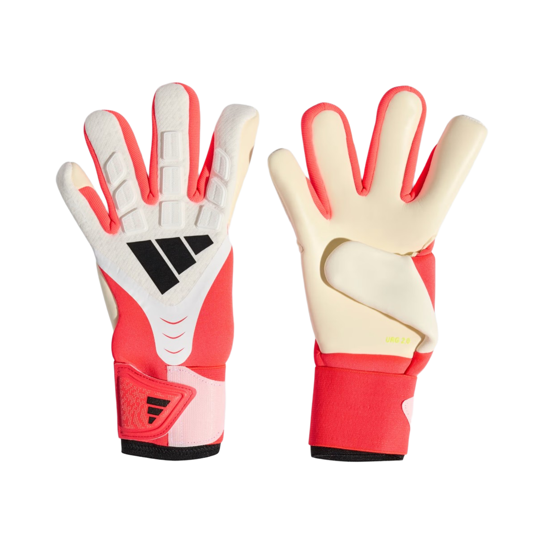 KA7794 (Kids) Adidas Predator Goalkeeper Gloves Pro White Lucid Red
