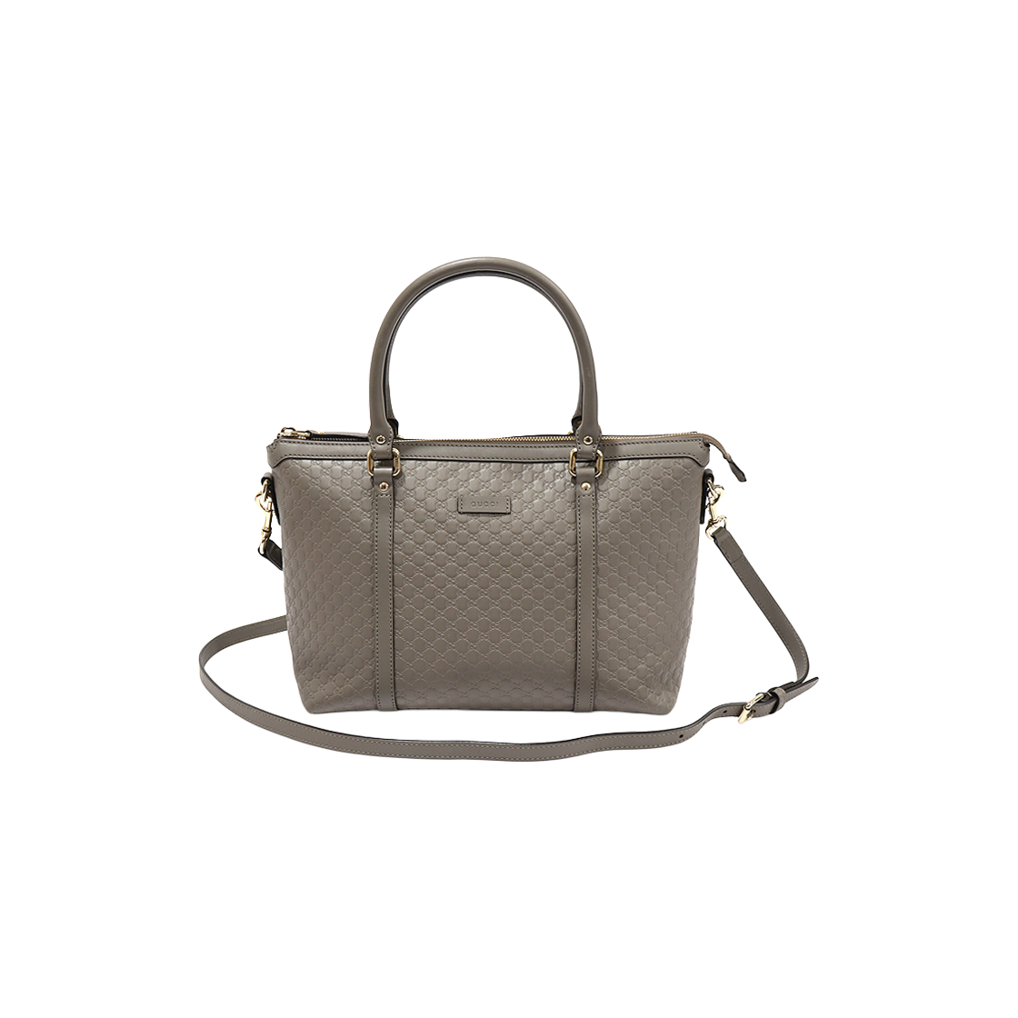 구찌 449656 그레이 마이크로시마 레더 토트 2WAY(Gucci 449656 Gray Microsima Leather 2-Way Tote)