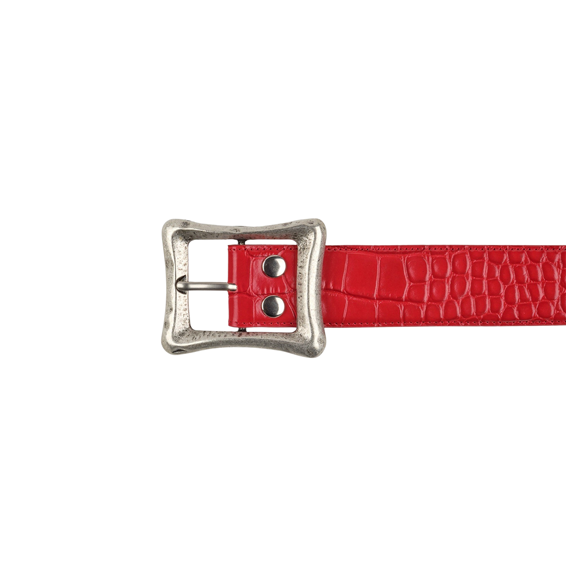 에모스탠스클럽 코어 벨트 크록 엠보스드 레드(emostanceclub Core Belt Croc Embossed RED) - 2
