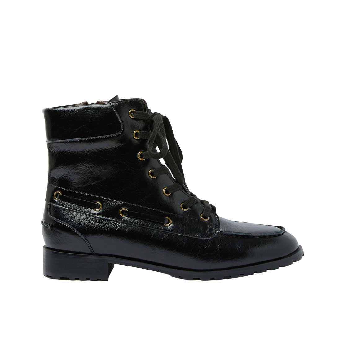 무드나잇 그레디 레이스업 워커 부츠 l 블랙(Moodnight Grady Lace-Up Walker Boots l Black)