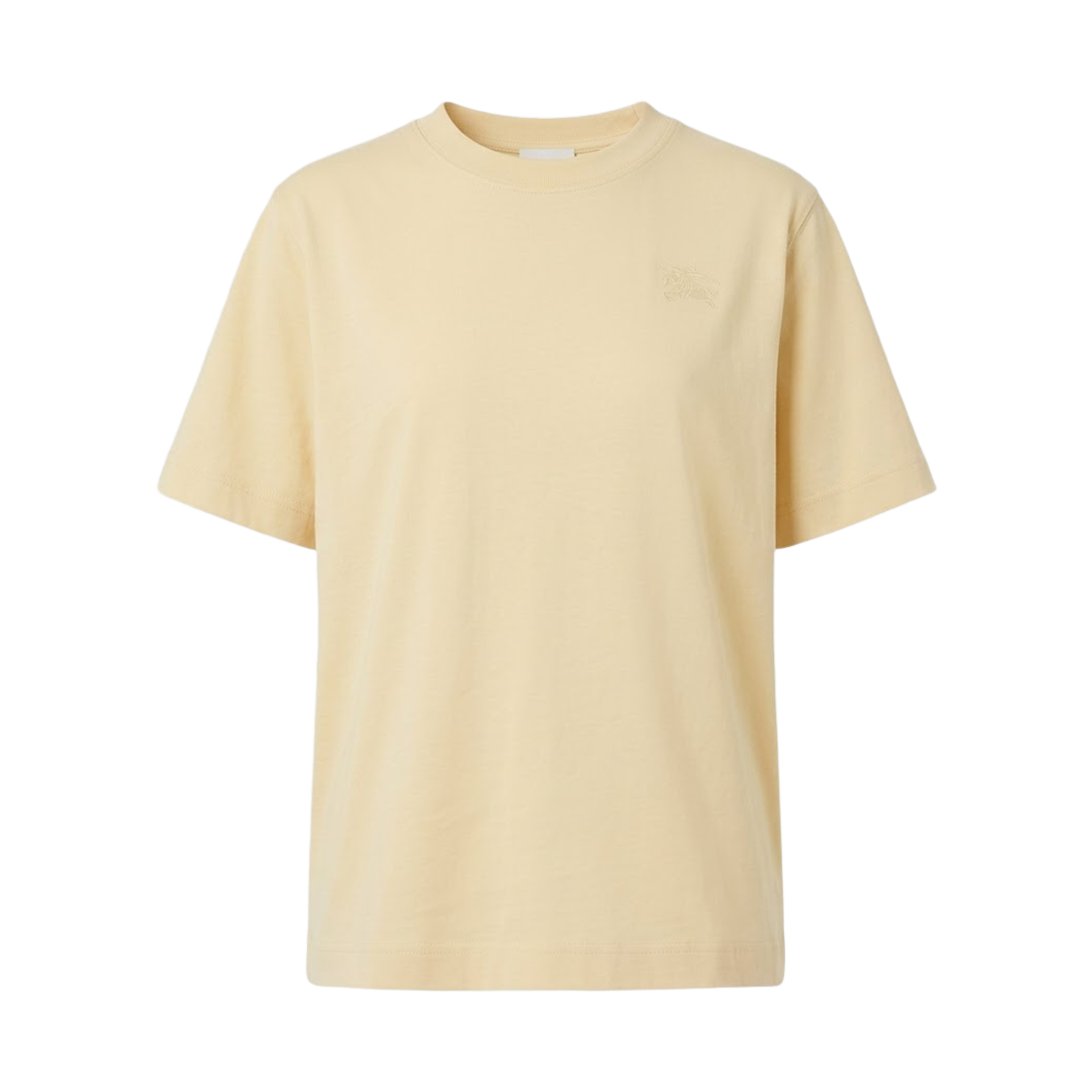 8106257 (W) Burberry EKD Badge T-Shirt Yellow Beige