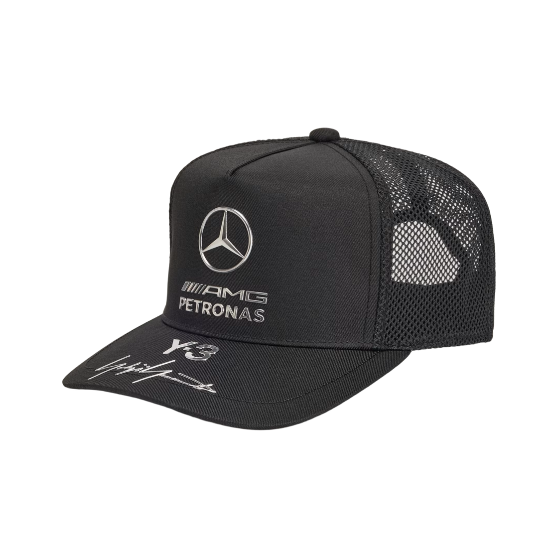 KR4909 Mercedes AMG Petronas x Y-3 F1 Team Silver Arrow Trucker Cap Black