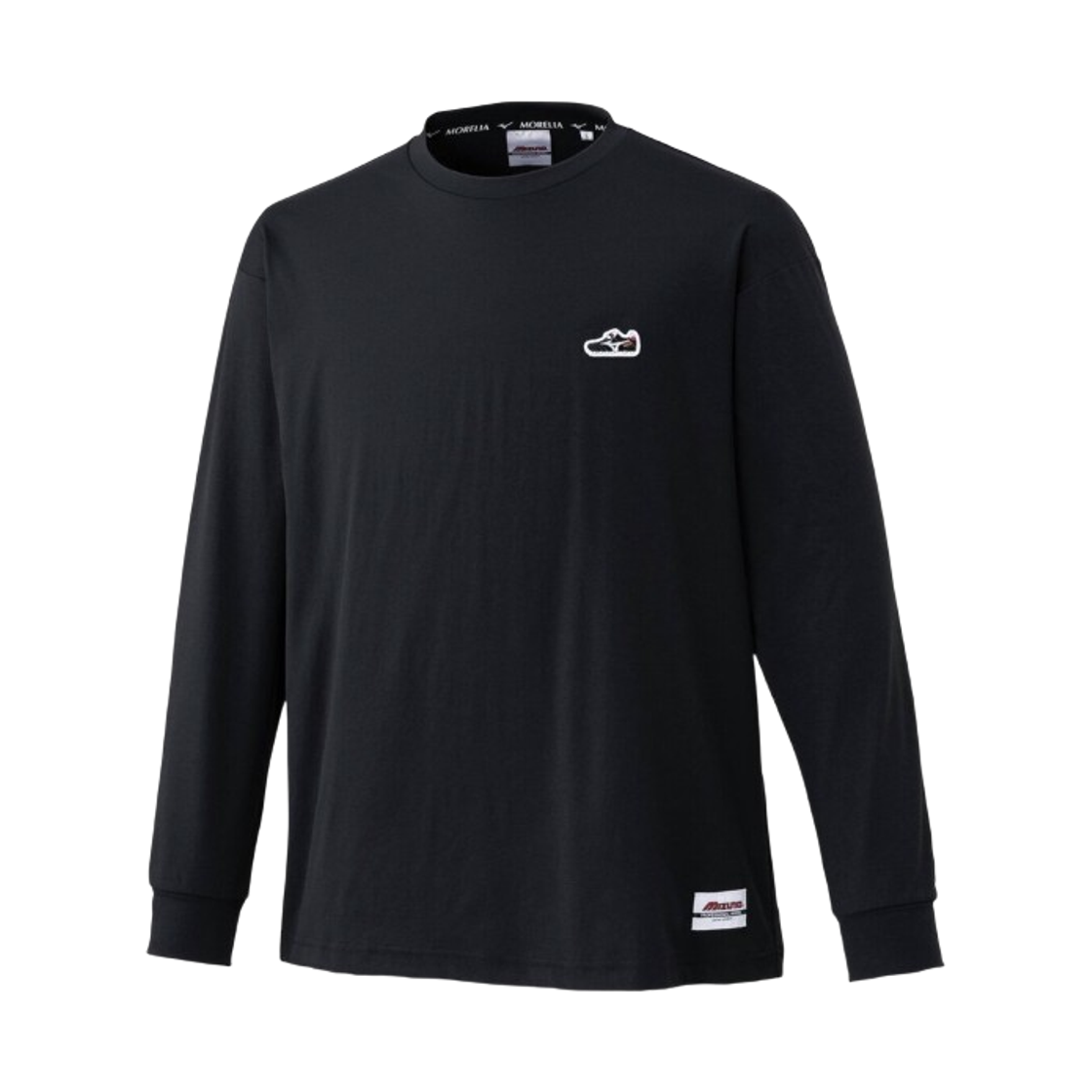 미즈노 모렐리아 스트레치 소프트 드라이 롱슬리브 티셔츠 블랙(Mizuno Morelia Stretch Soft Dry Long Sleeve T-Shirt Black)