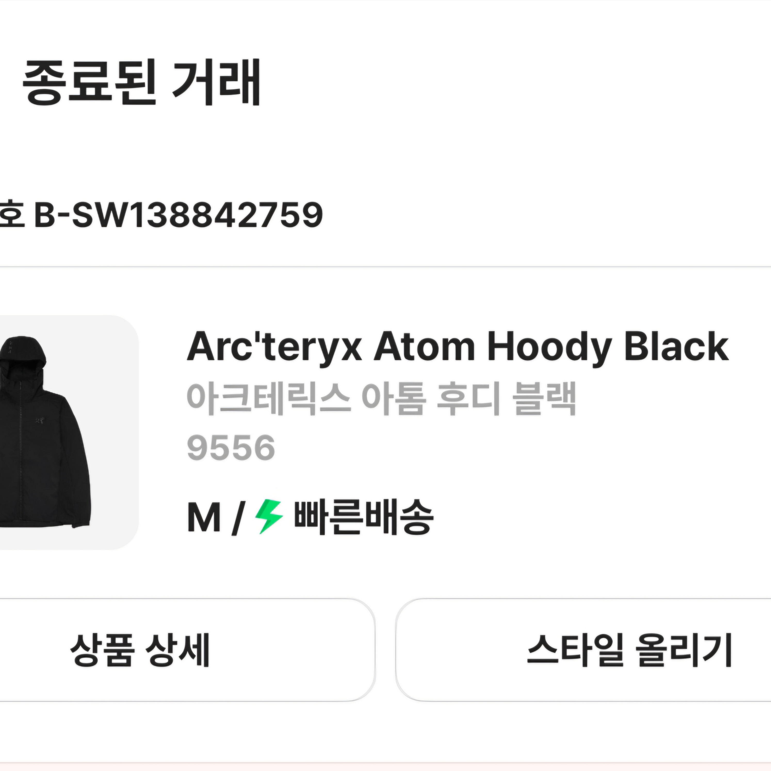 Arc'teryx Atom Hoody Black 착용 스타일