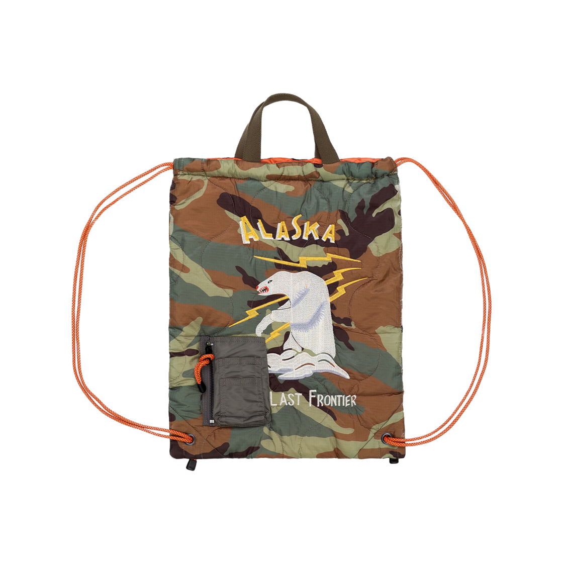 6906WD Houston Japan Military Quilt 2way Bag Alaska Wood 6906