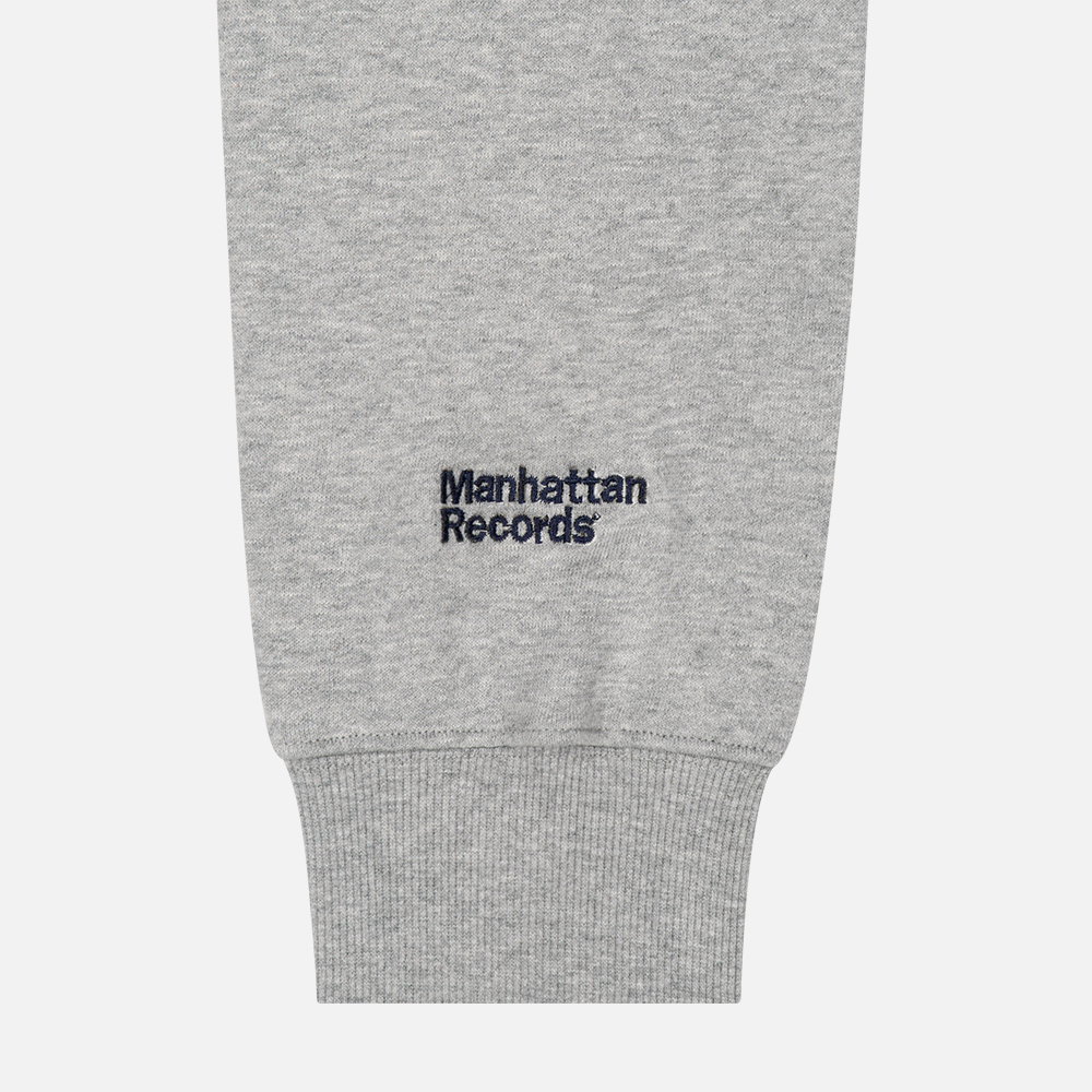 맨하탄 레코즈 로고 크루넥 - 그레이(Manhattan Records Logo Crew Neck - Grey) - 5
