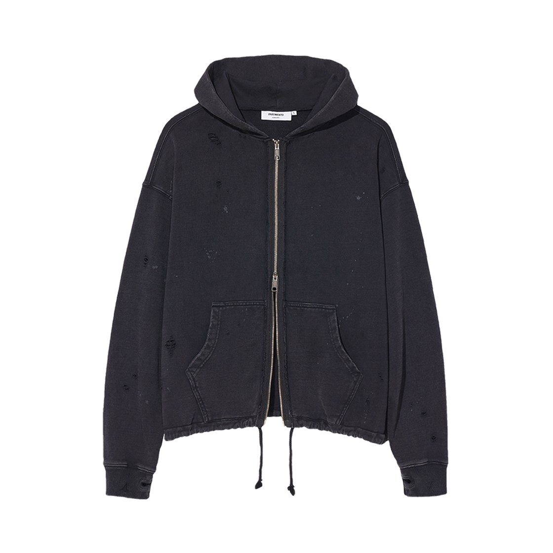 PR-26134 BK [KREAM 단독] Partimento Reworks Cord Sweat Hood Zip-up VTG Black