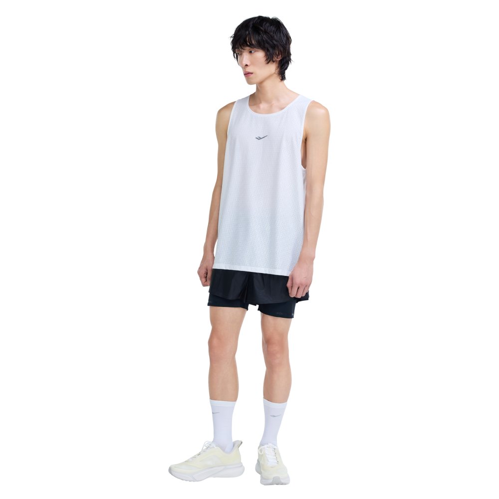 프로-스펙스 남성 투인원 레이싱 3부 반바지 블랙(PRO-SPECS Men's 2-in-1 Racing 3-inch Shorts Black) - 4