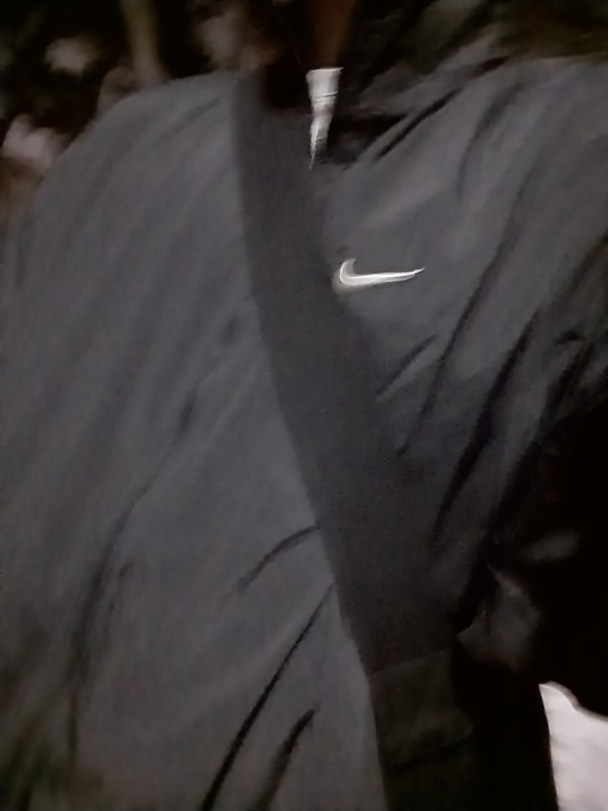 Nike Club Oversized Woven Track Jacket Off Noir College Grey - Asia 착용 스타일 - 2