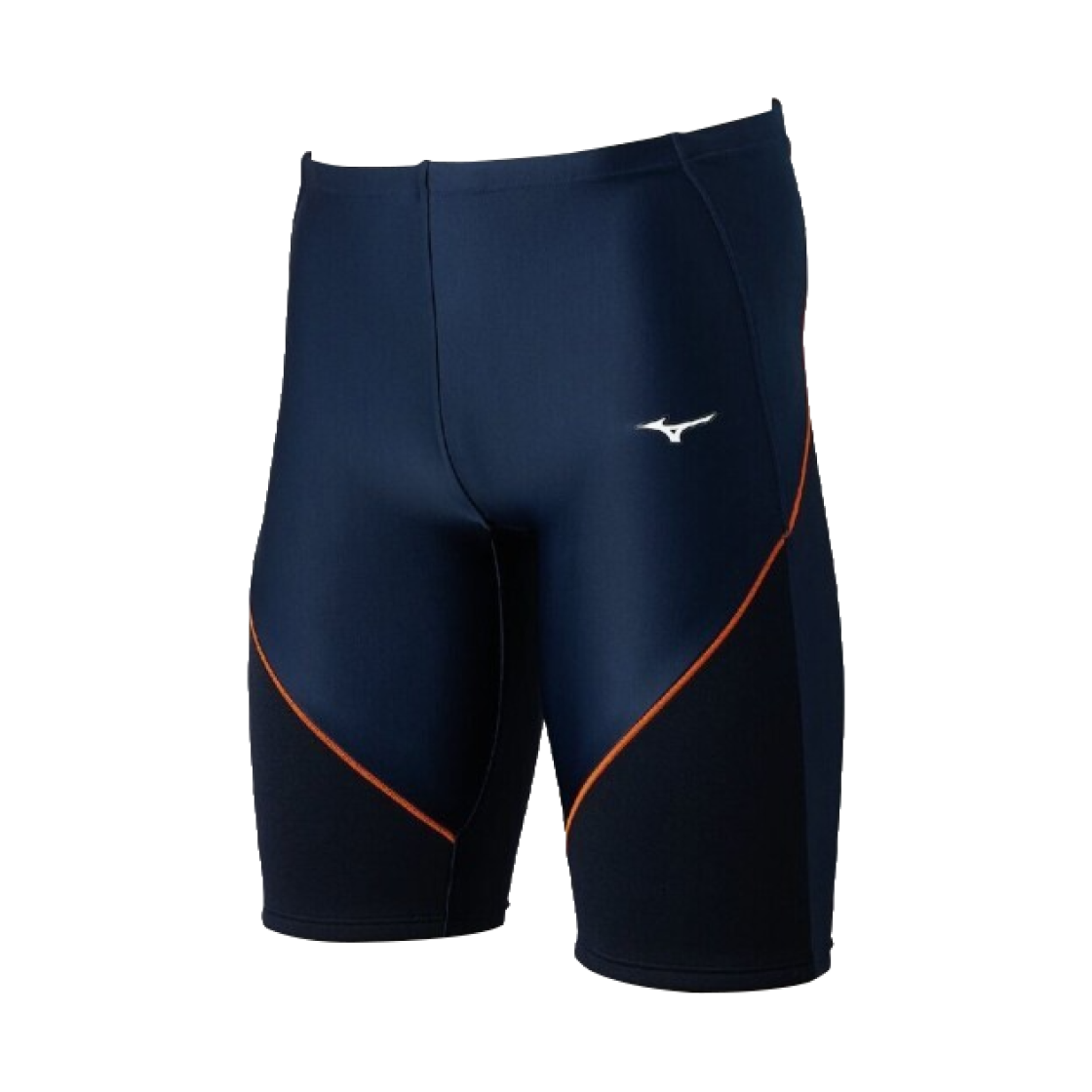 N2JBD12186 Mizuno EZ Swim Swim Fitness Half Spats Navy Orange