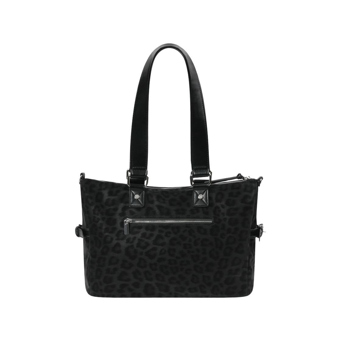 무센트 로잔 호피 메탈 로고 숄더백 남녀공용 블랙(MUCENT Rozan Leopard Metal Logo Shoulder Bag Unisex Black) - 2