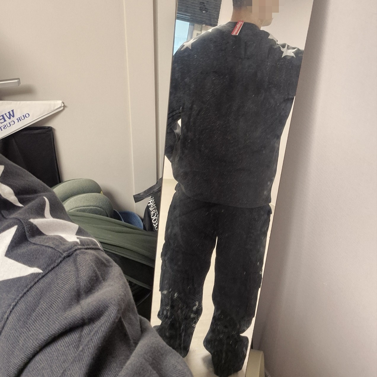Supreme x Vanson Leathers Cordura Pant Black - 26SS 착용 스타일 - 3