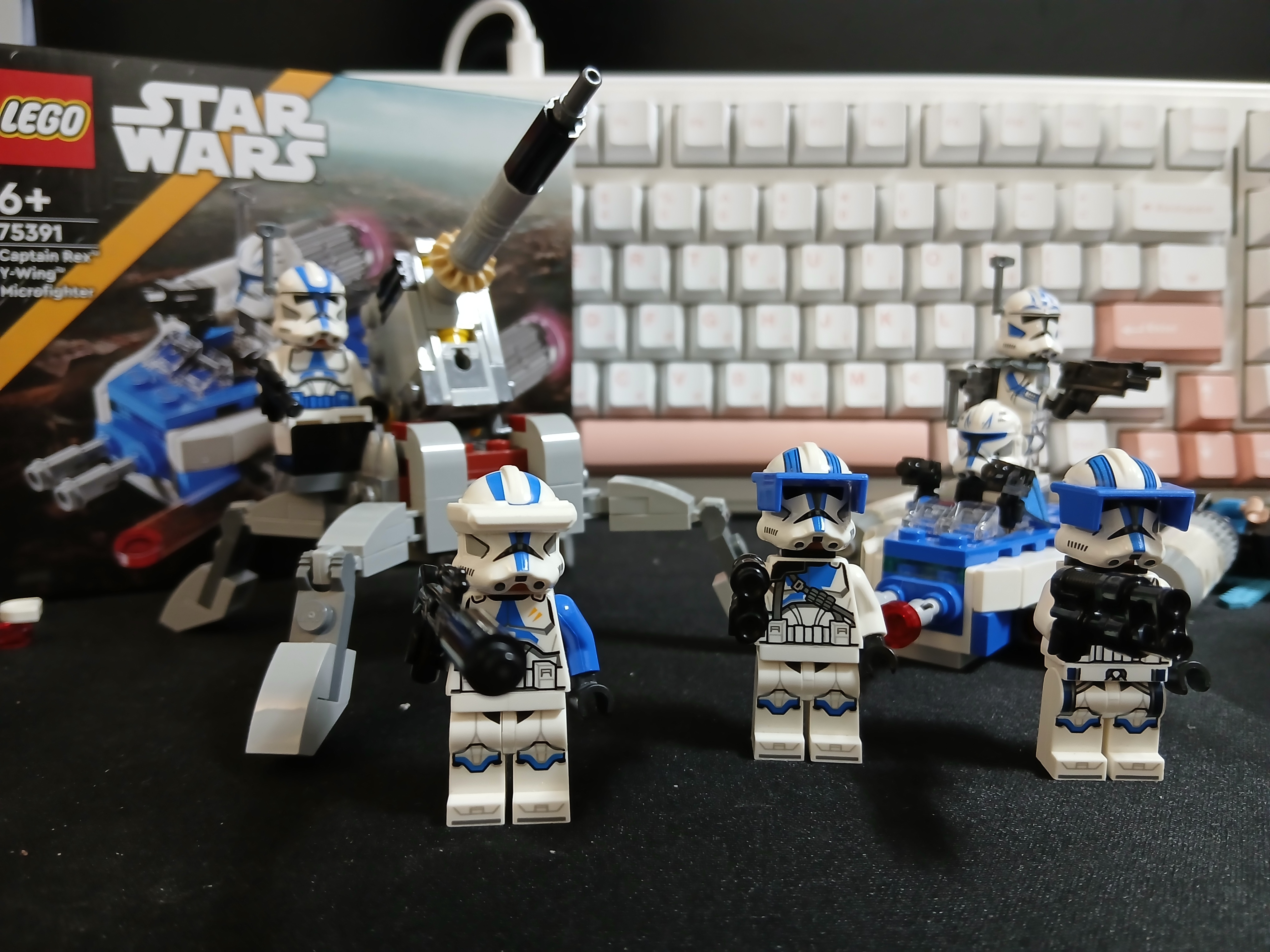 Lego Star Wars Captain Rex Y-wing Microfighter, Lego Star Wars 501st Clone Troopers Battle Pack 착용 스타일