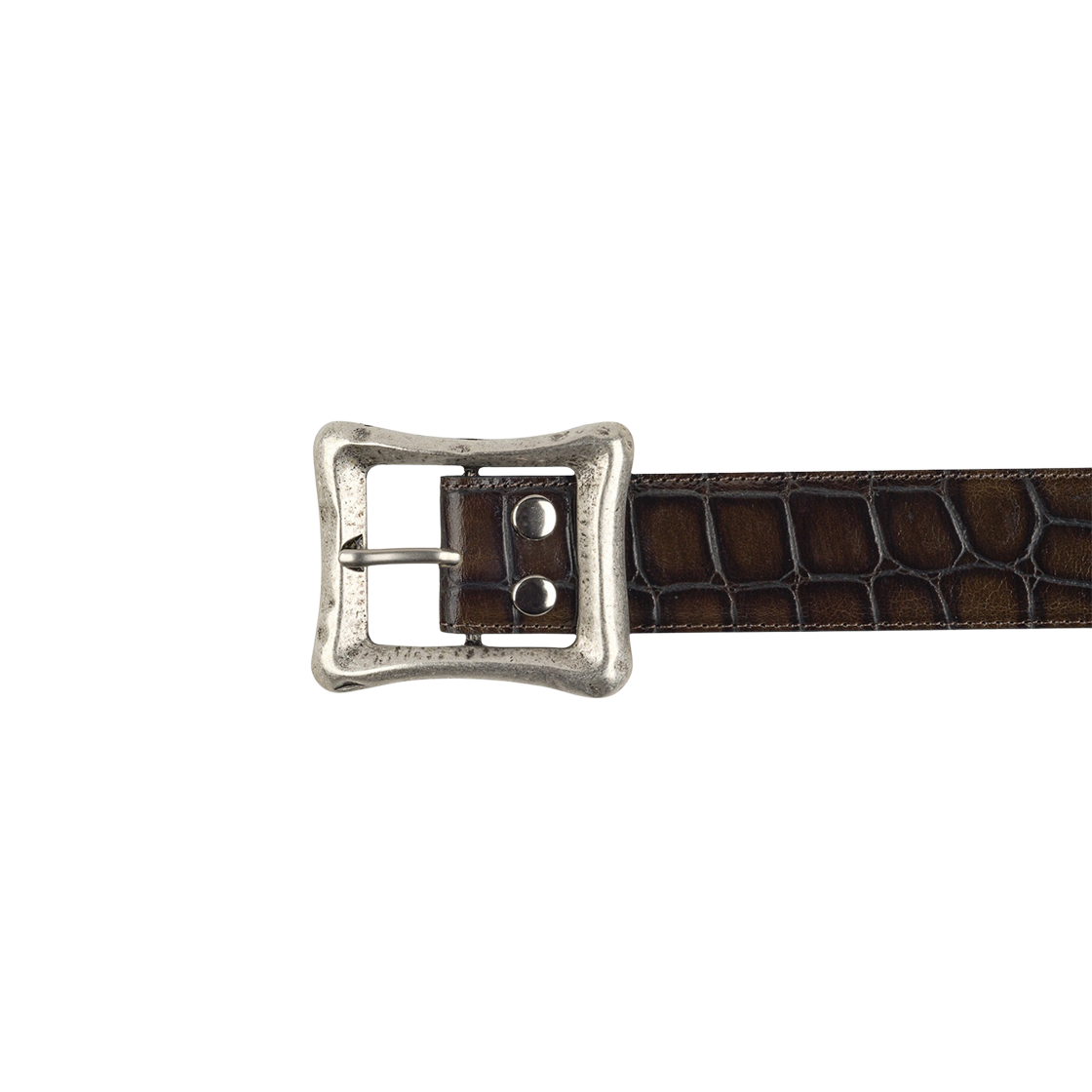 에모스탠스클럽 코어 벨트 크록 엠보스드 브라운(emostanceclub Core Belt Croc Embossed BROWN) - 2