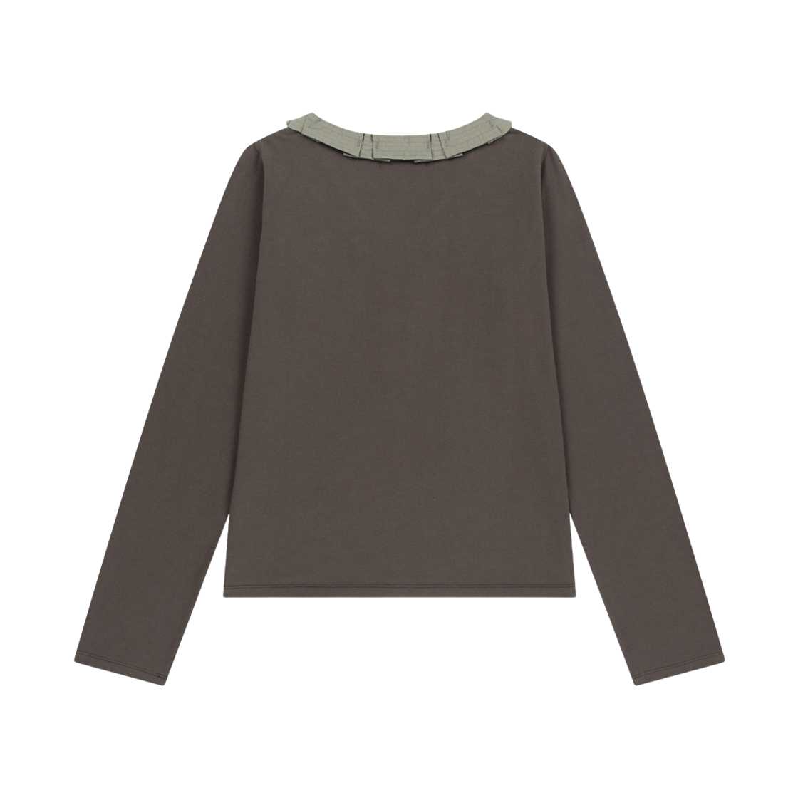 (W) 코이세이오 스트랩 롱슬리브 브라운((W) Coyseio Strap Long Sleeve Brown) - 2