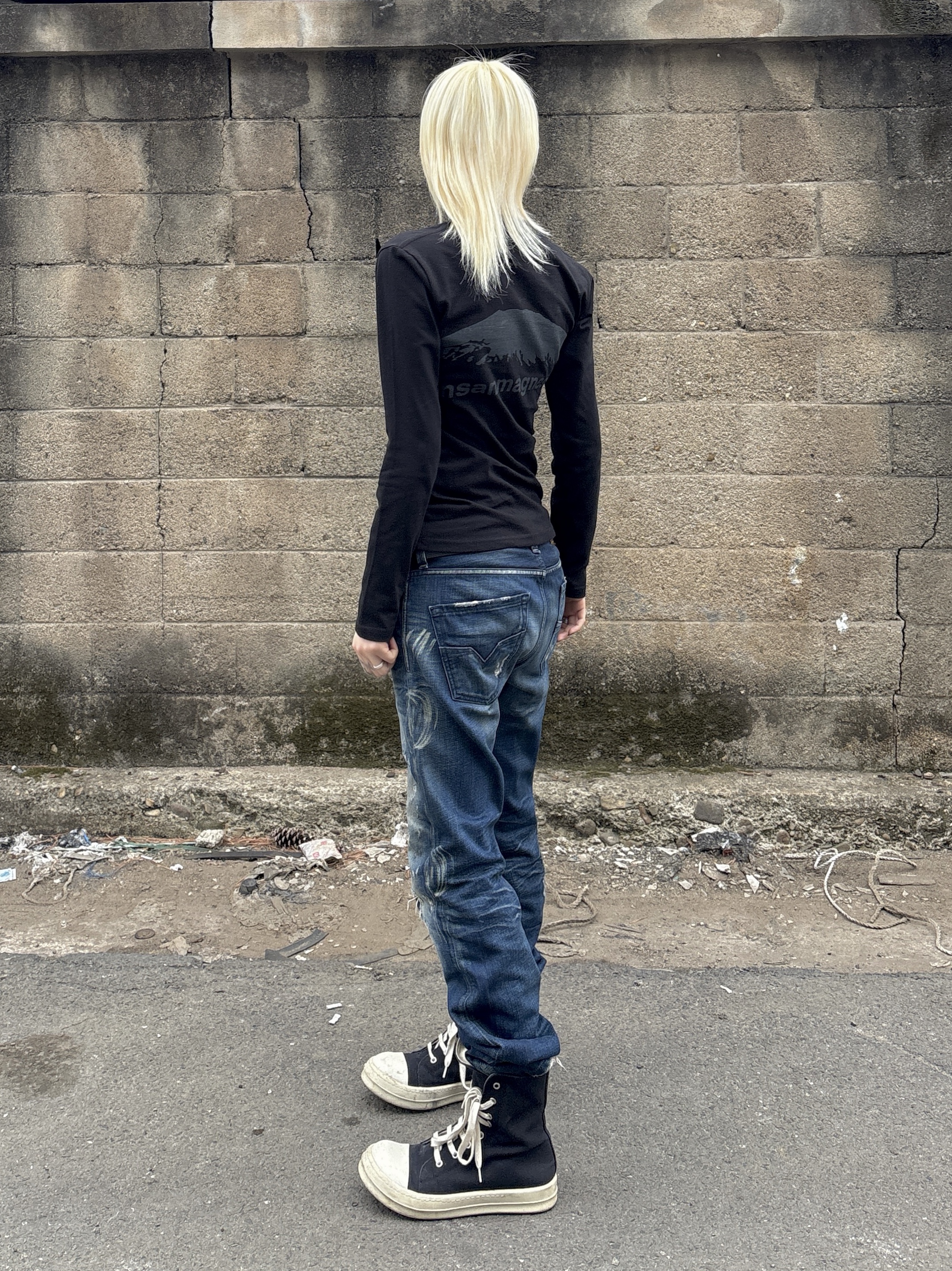 Stussy SS Link Cowboy Belt Black, Tiffany & Co. Return to Tiffany Heart Tag Toggle Necklace Medium Silver 착용 스타일 - 2