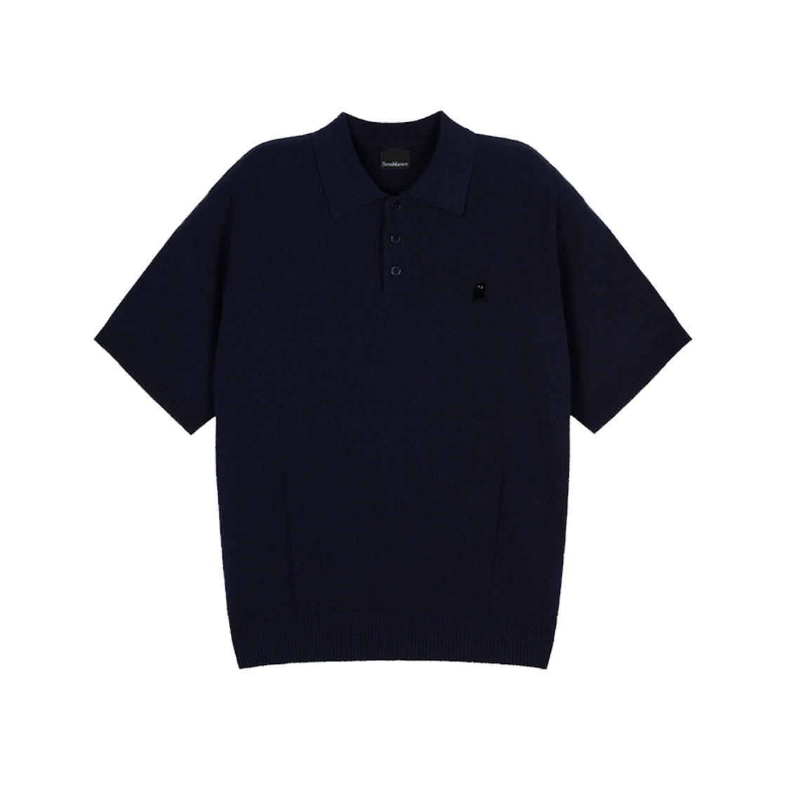 지오송지오 셈블런스 부클 카라 니트 네이비 ZI2KT882NY(ZIOSONGZIO SEMBLANCE Boucle Collared Knit Navy)