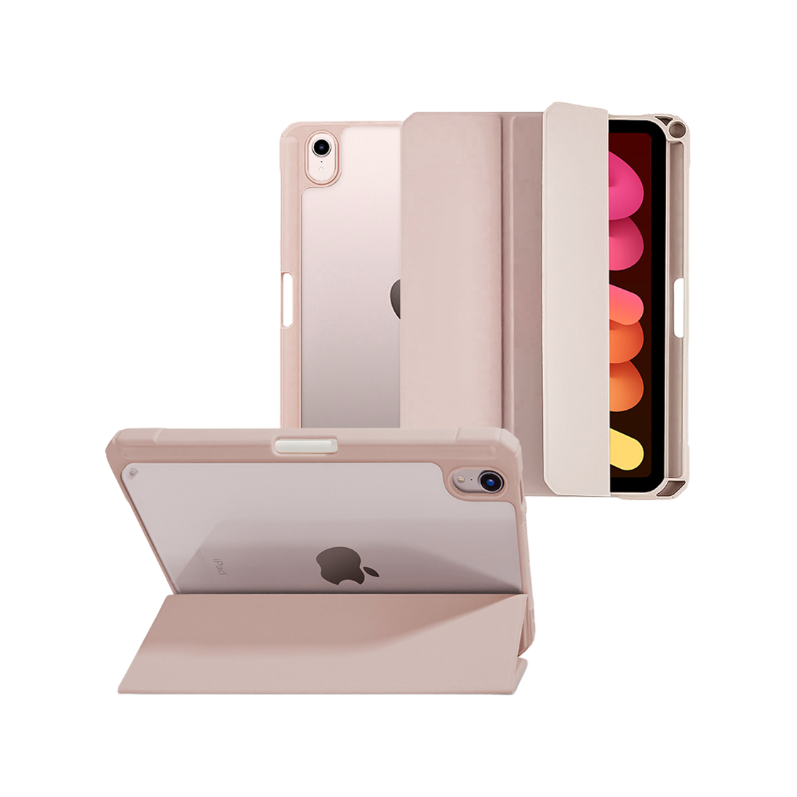 탱글우드 아이패드 미니 8.3인치(6/7세대) 클리어 핏 케이스 애플펜슬 수납 스마트커버(Tanglewood iPad Mini 8.3-inch (6th/7th Gen) Clear Fit Case with Apple Pencil Holder Smart Cover) - 4