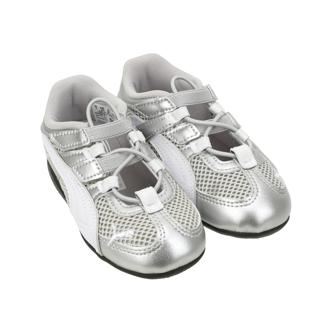 (인펀트) 푸마 스피드캣 고 메탈릭 V 실버((Infant) Puma Speedcat Go Metallic V Silver) - 4