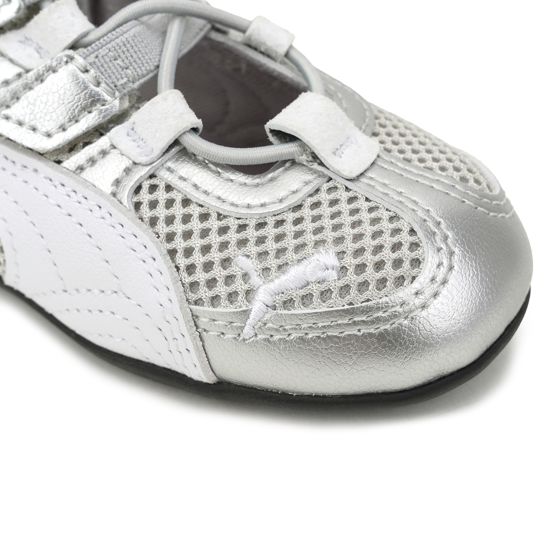(인펀트) 푸마 스피드캣 고 메탈릭 V 실버((Infant) Puma Speedcat Go Metallic V Silver) - 7