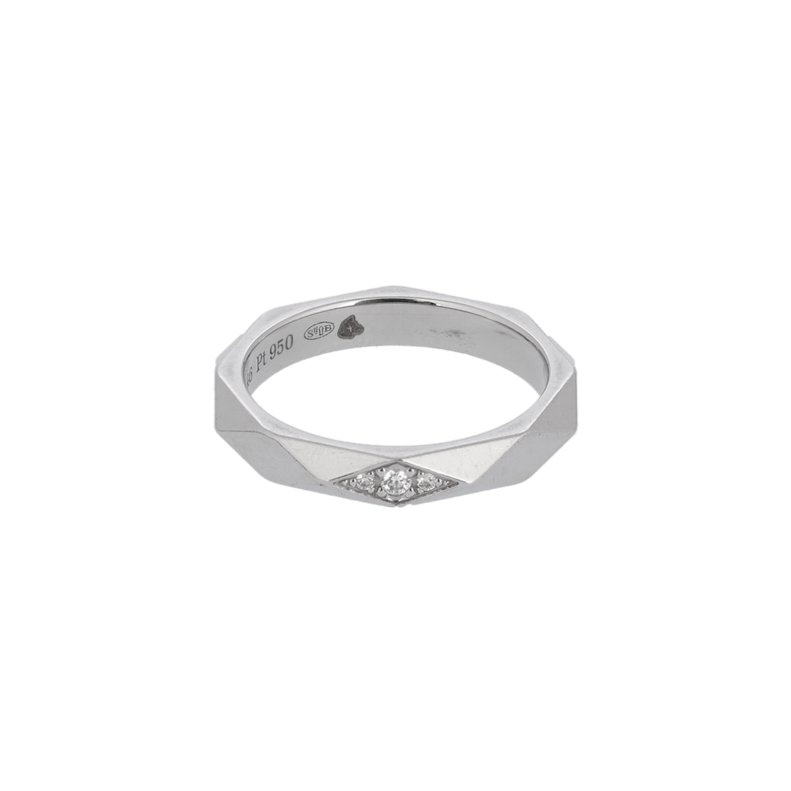 부쉐론 JAL00090 파셋 플래티늄 웨딩 링 다이아몬드 46(Boucheron JAL00090 Pave Platinum Wedding Ring with Diamonds Size 46)
