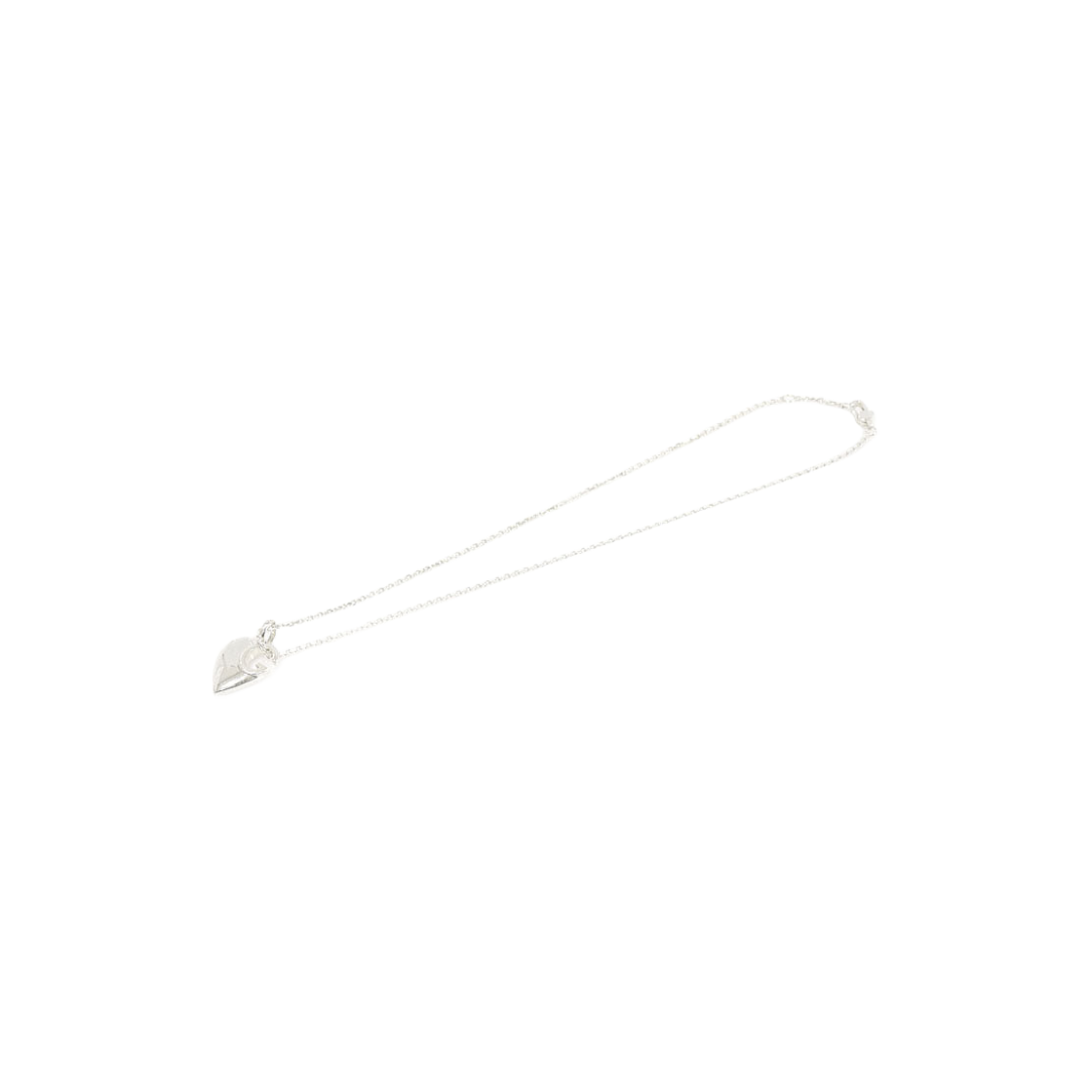 구찌 233963 925 스털링 실버 하트 G 펜던트 목걸이(Gucci 233963 Sterling Silver Heart G Pendant Necklace) - 1