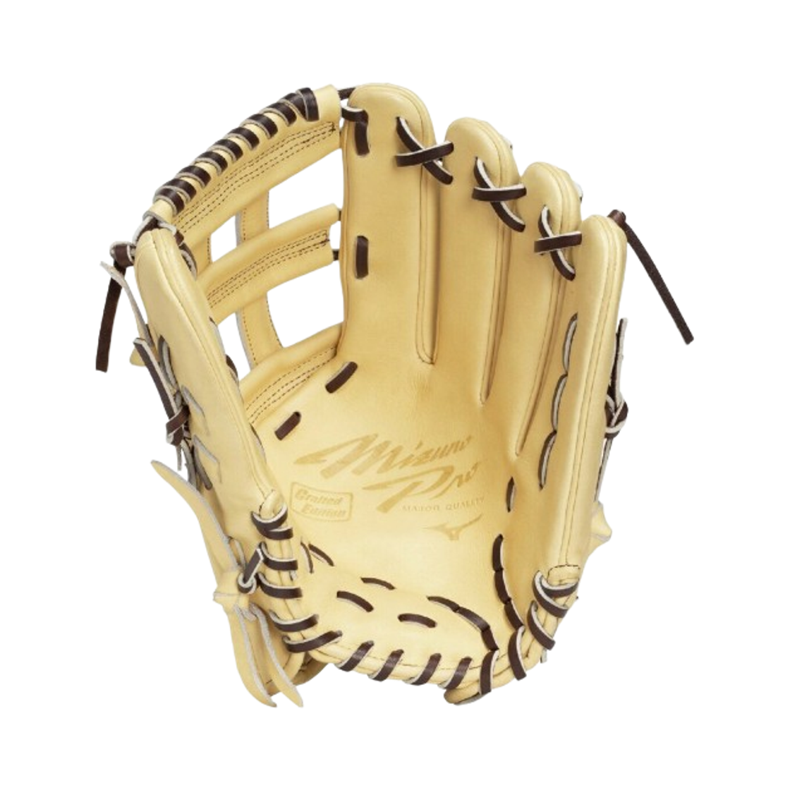 미즈노 프로 크래프티드 에디션 소프트 베이스볼 글러브 나가노 모델 블론드 브라운(Mizuno Pro Crafted Edition Soft Baseball Glove Nagano Model Blonde Brown) - 2