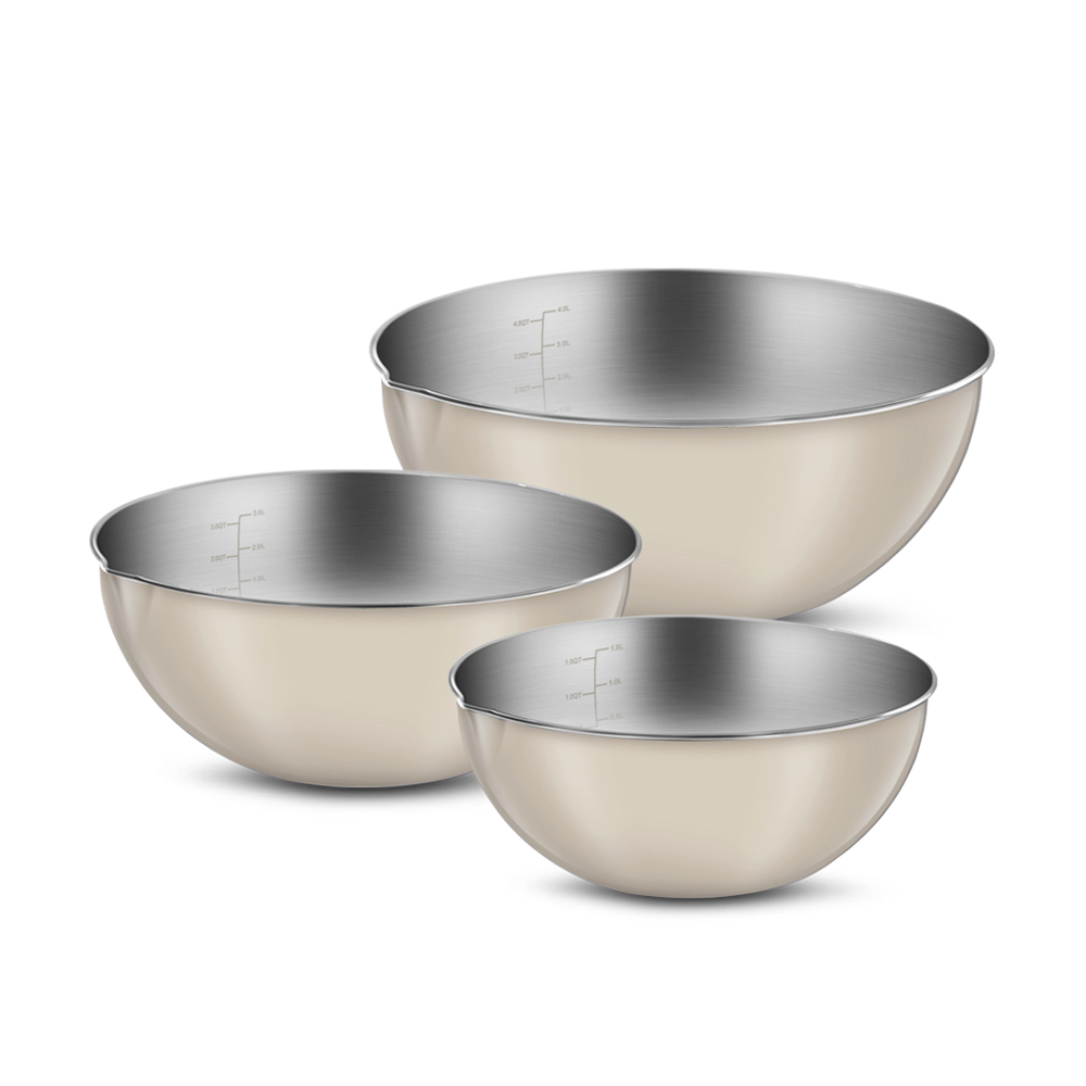 바겐슈타이거 파르베 믹싱볼세트 베이지(WAGENSTEIGER Farbe Mixing Bowl Set Beige) - 4