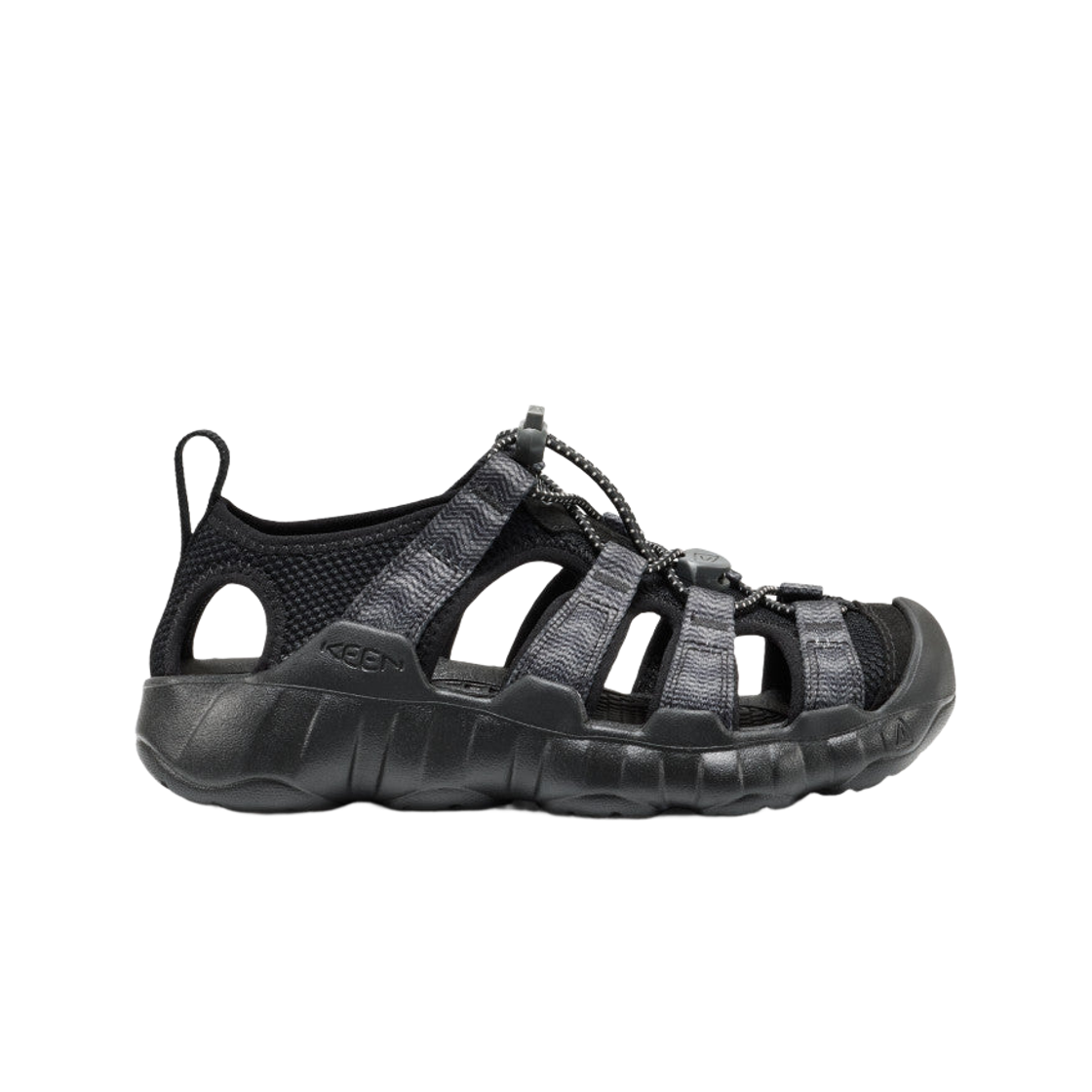 (키즈) 킨 하이퍼포트 H2 샌들 블랙 스틸 그레이((Kids) Keen Hyperport H2 Sandal Black Steel Grey) - 1