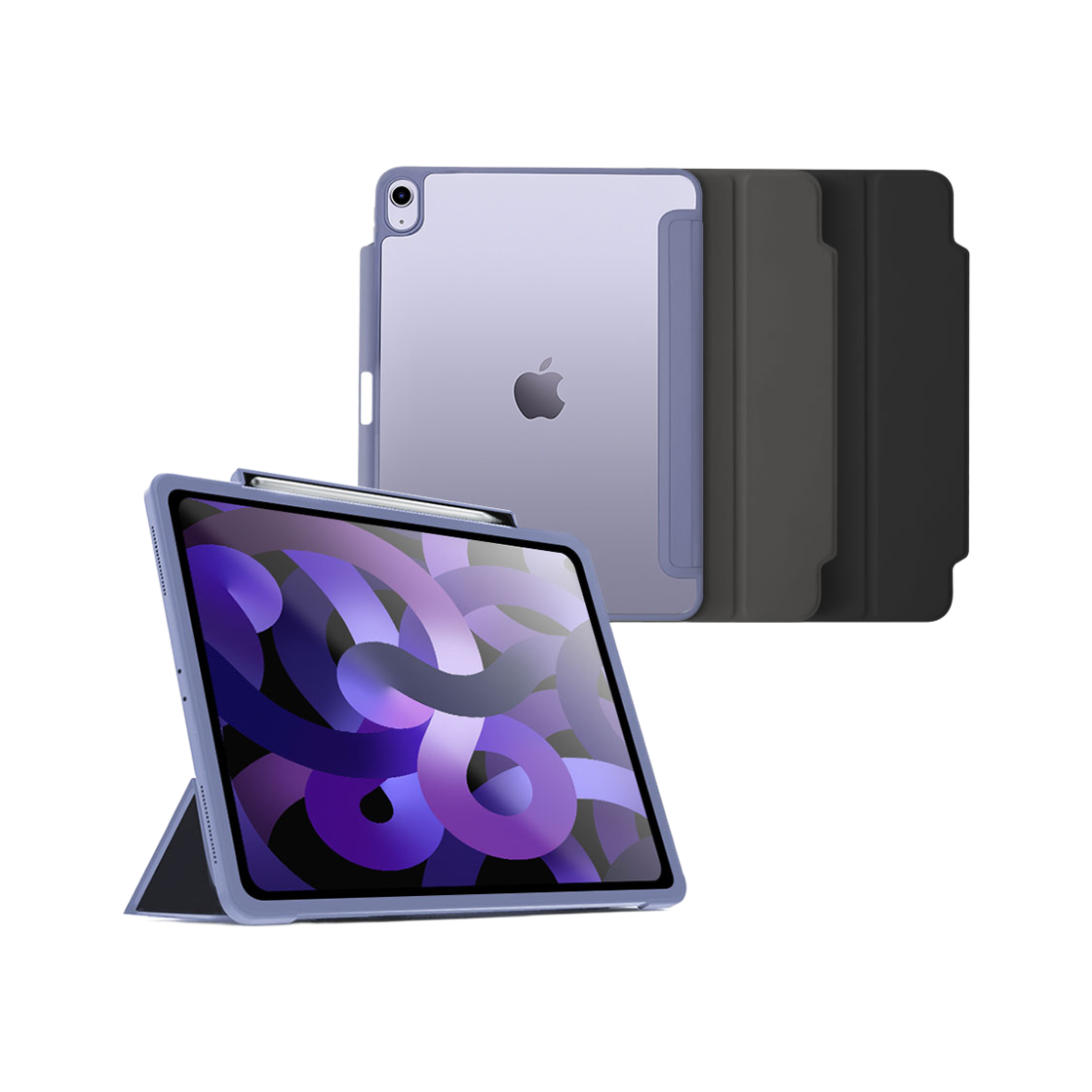 I4BACAI010702 Tanglewood iPad Air 10.9/11-inch (4th/5th/6th/7th Gen Compatible, M1/M2/M3) Clear Fit Case with Apple Pencil Holder Smart Cover