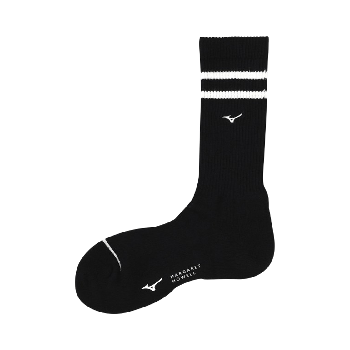 미즈노 x 마가렛 호웰 드라이 벡터 삭스 블랙(Mizuno x Margaret Howell Dry Vector Socks Black) - 1