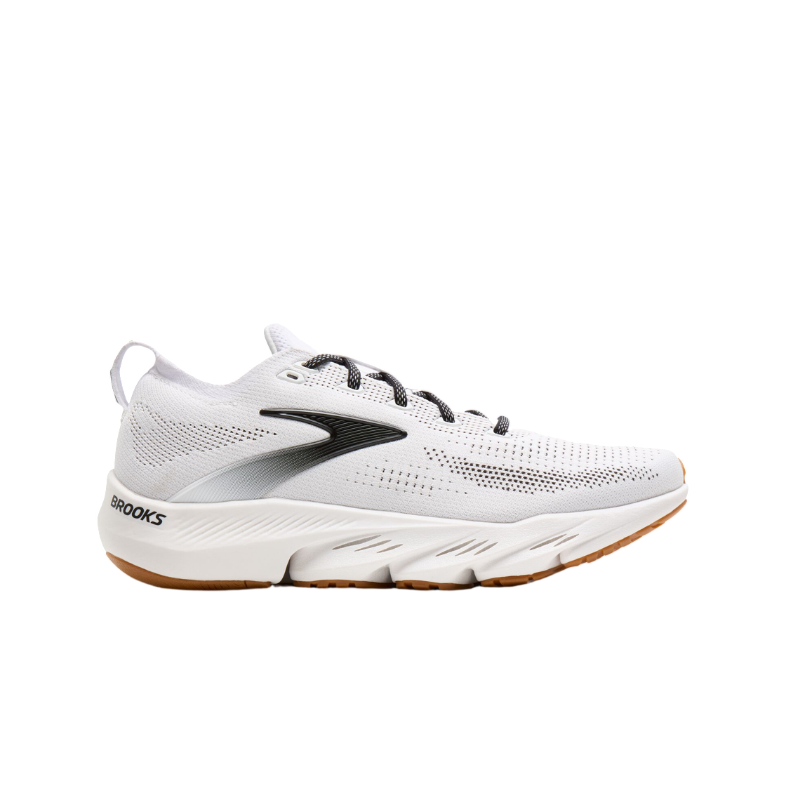 1104781D187 Brooks Running Glycerin Flex White Black Gum - D Medium