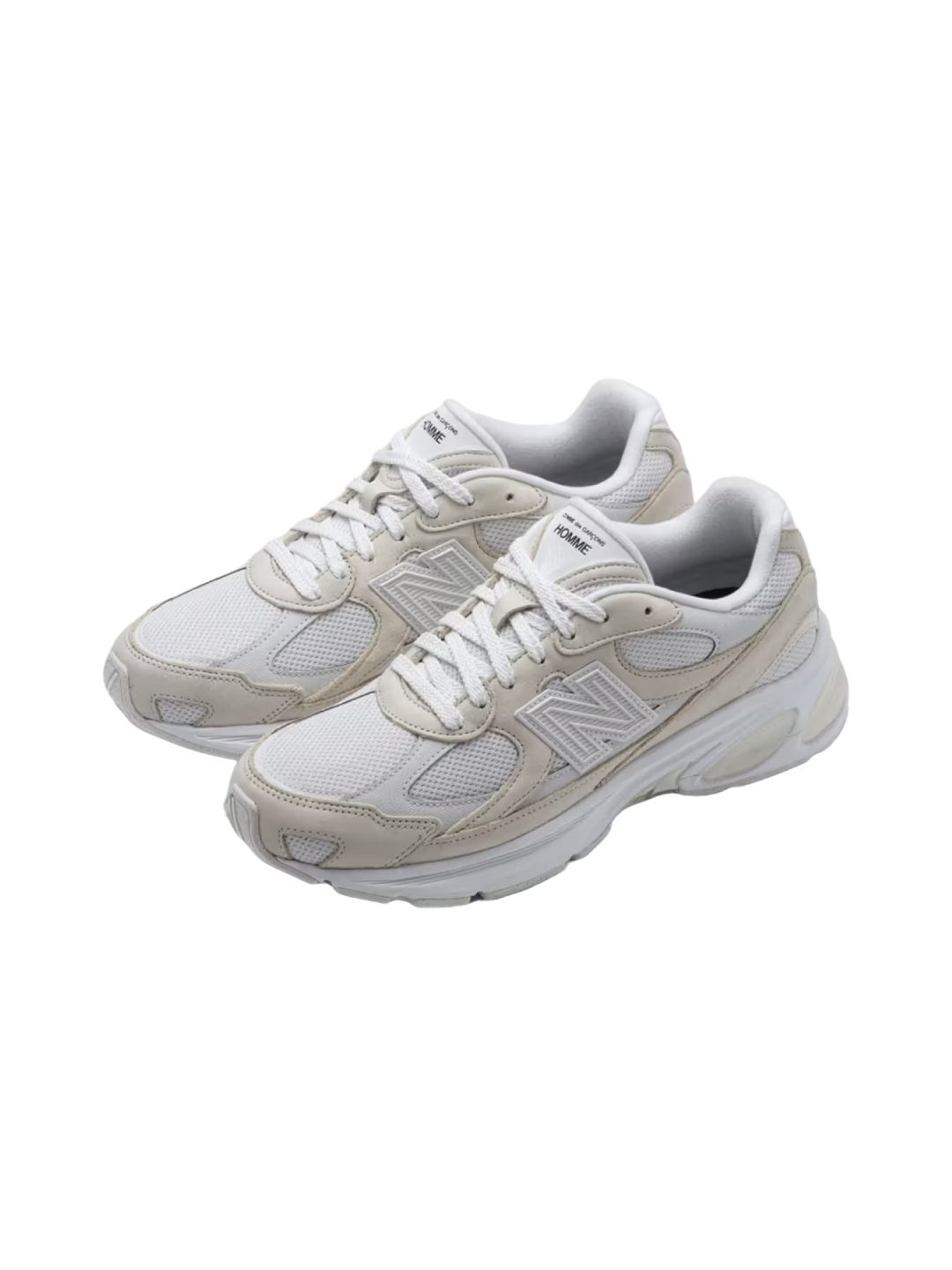 New Balance x Comme des Garcons Homme 2010 Abzorb Charcoal, New Balance x Comme des Garcons Homme 2010 Abzorb White 착용 스타일 - 4