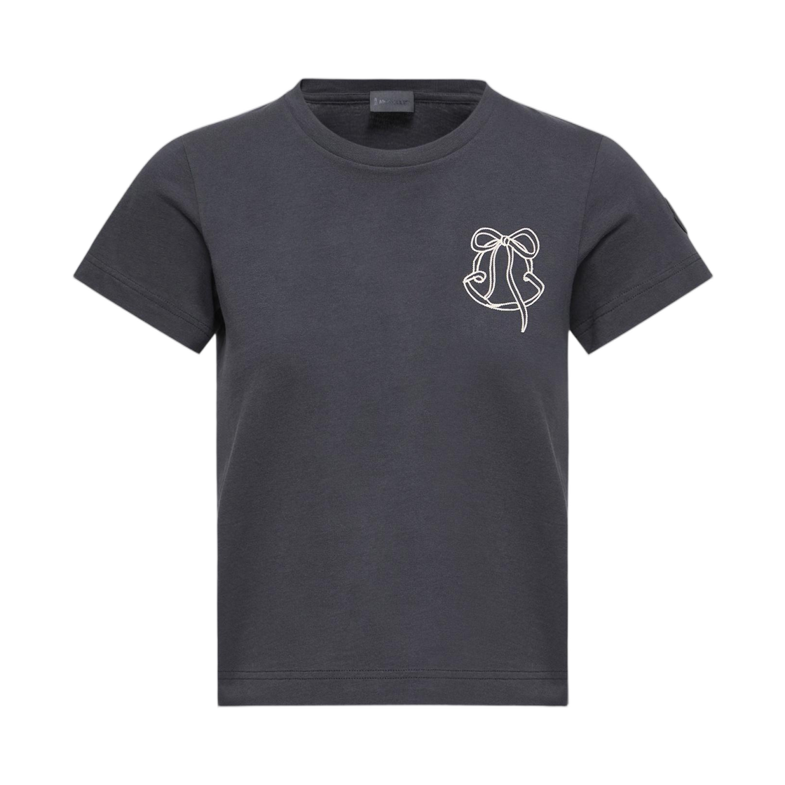 L1-093-8C00016-89B8U-77B (W) Moncler Embroidered Logo Cotton T-Shirt Night Blue - 26SS