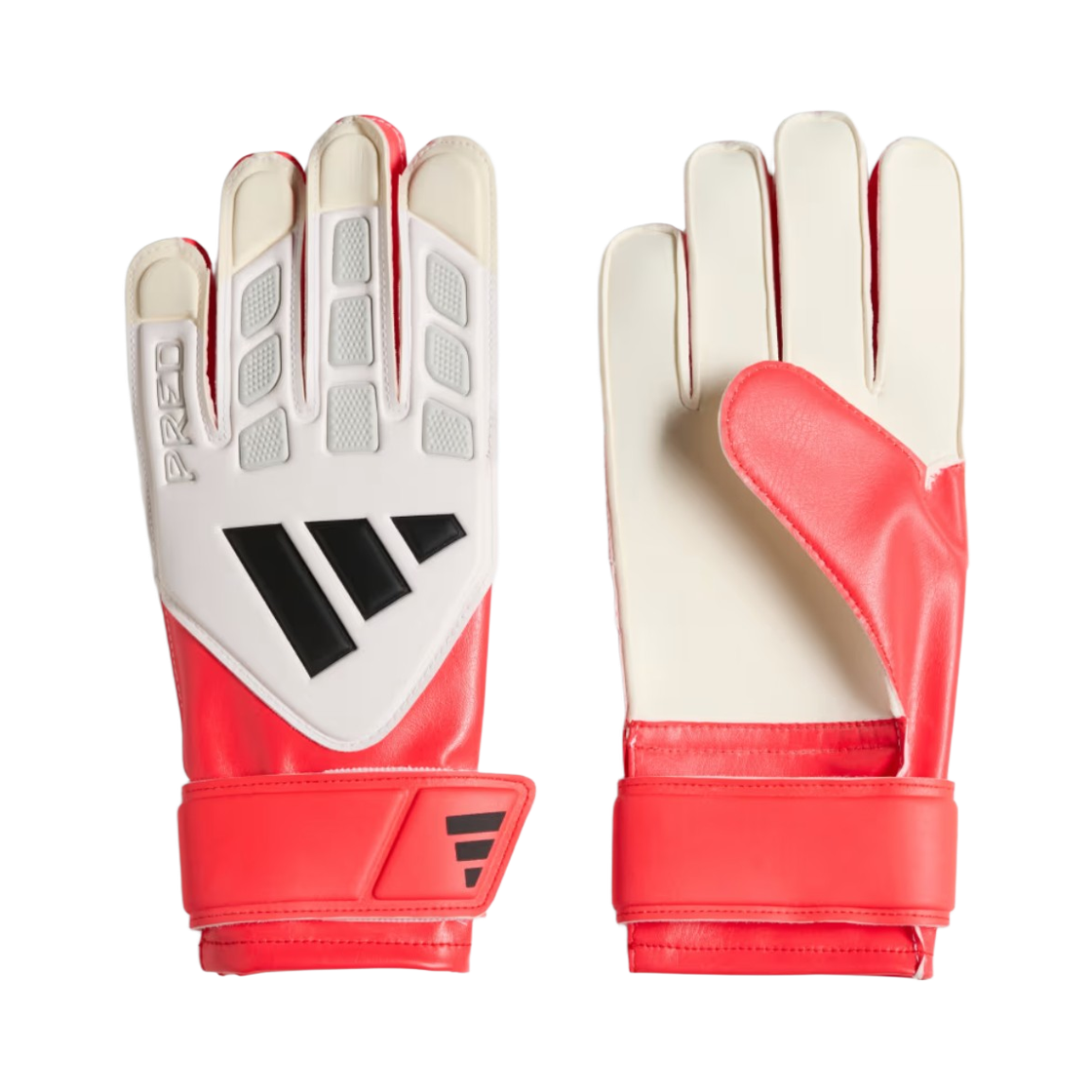 KA7792 (Kids) Adidas Predator Goalkeeper Gloves Lucid Red Zero Metalic