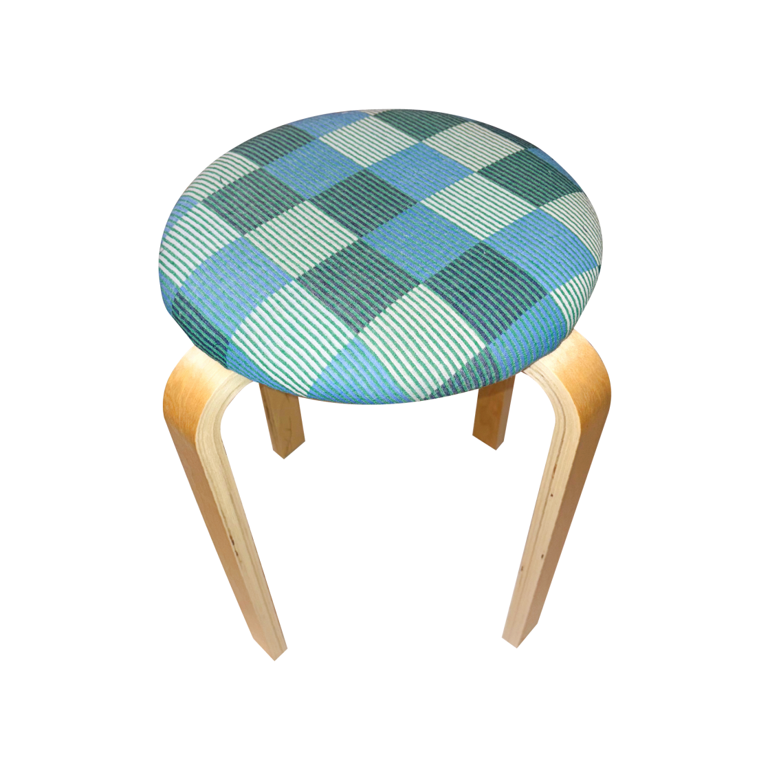 유라이크왓 칼라 블록 패치워크 스툴 그린(you like what Color block patchwork stool green)