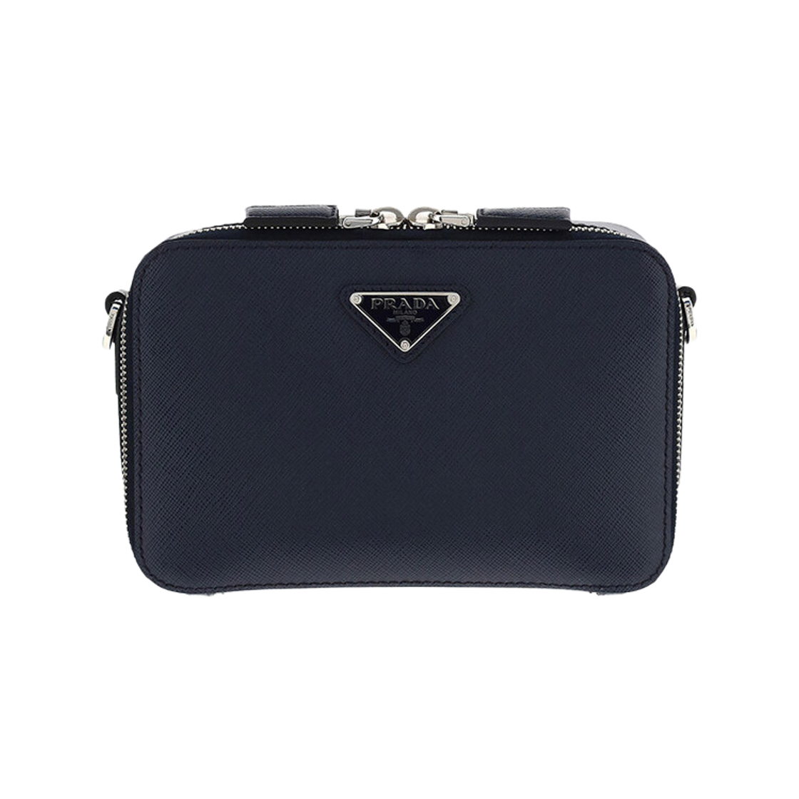 2VH070-9Z2-F0216 Prada Saffiano Leather Travel Crossbody Bag Cobalt