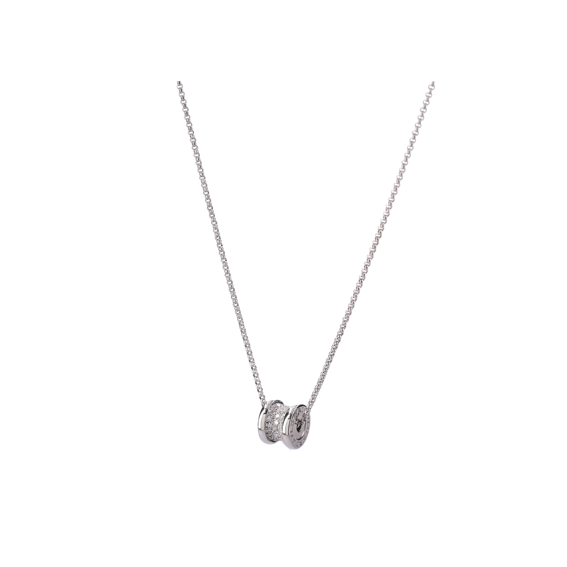 불가리 351117 비제로원 네크리스 18K 화이트 골드 다이아몬드(Bulgari B.Zero1 Necklace 18K White Gold with Diamonds) - 1