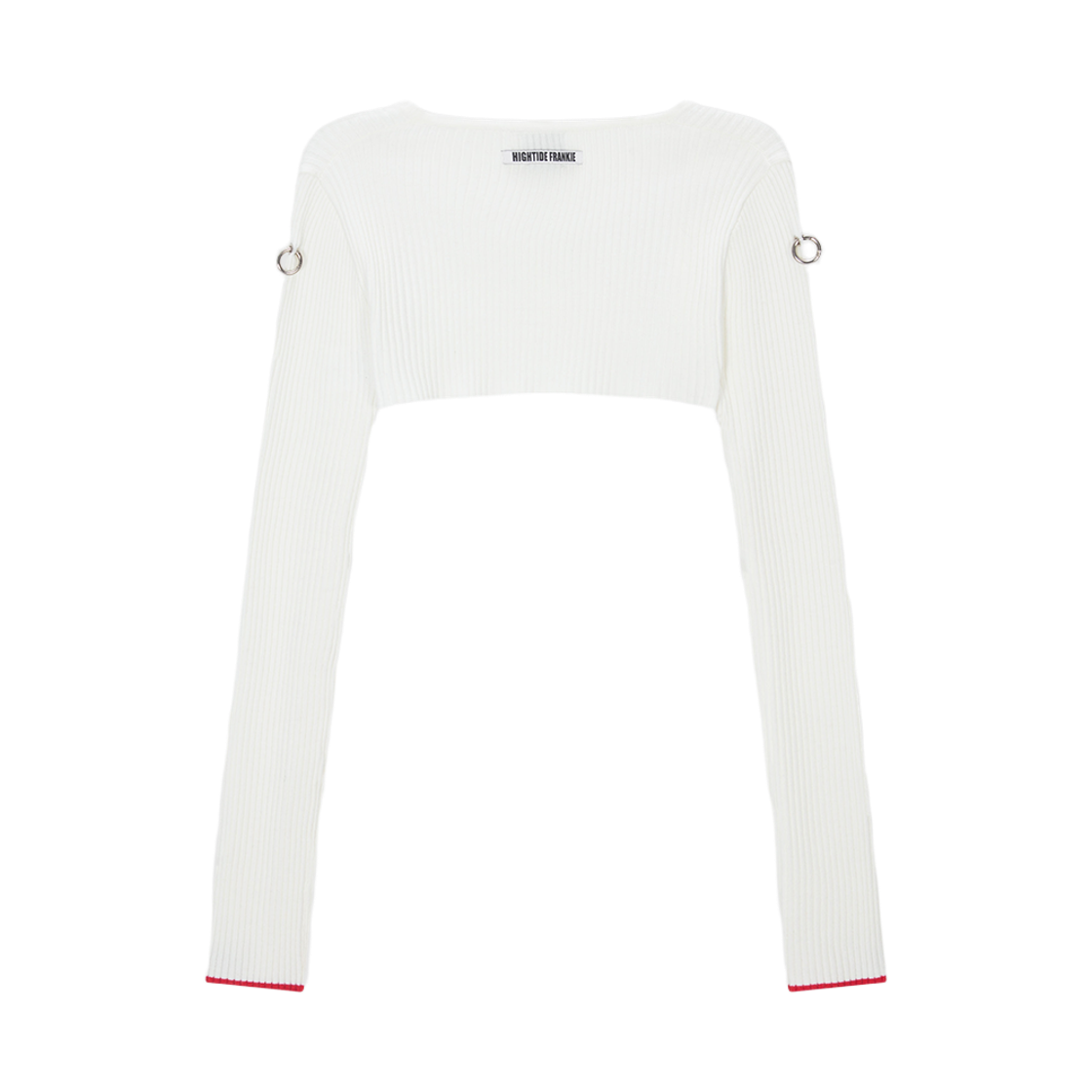 하이타이드 프랭키 피어스 볼레로 가디건 화이트(HIGHTIDE FRANKIE Pierced Bolero Cardigan White) - 2