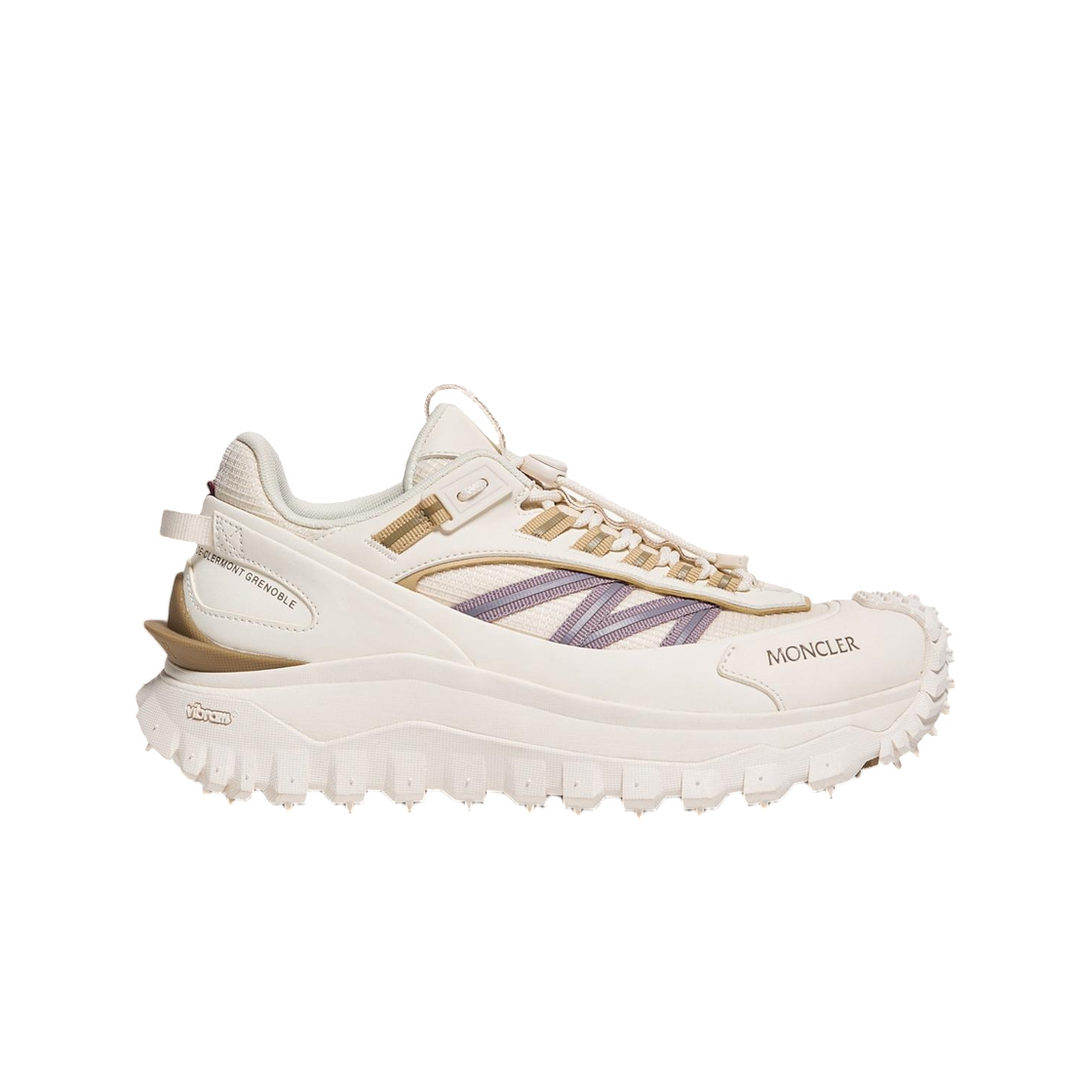 (W) 몽클레르 트레일그립 트레이너 화이트 아이보리 - 26SS((W) Moncler Trailgrip Trainers White Ivory - 26SS)