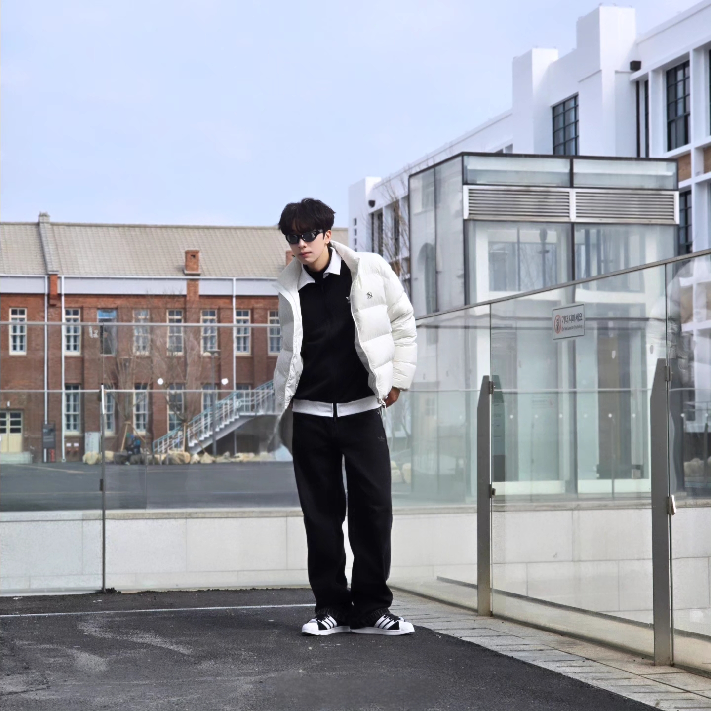 Adidas Adicolor Classics Beckenbauer Track Jacket Black - US Sizing, Adidas Adicolor Classics Beckenbauer Track Jacket Black - KR Sizing 착용 스타일 - 6