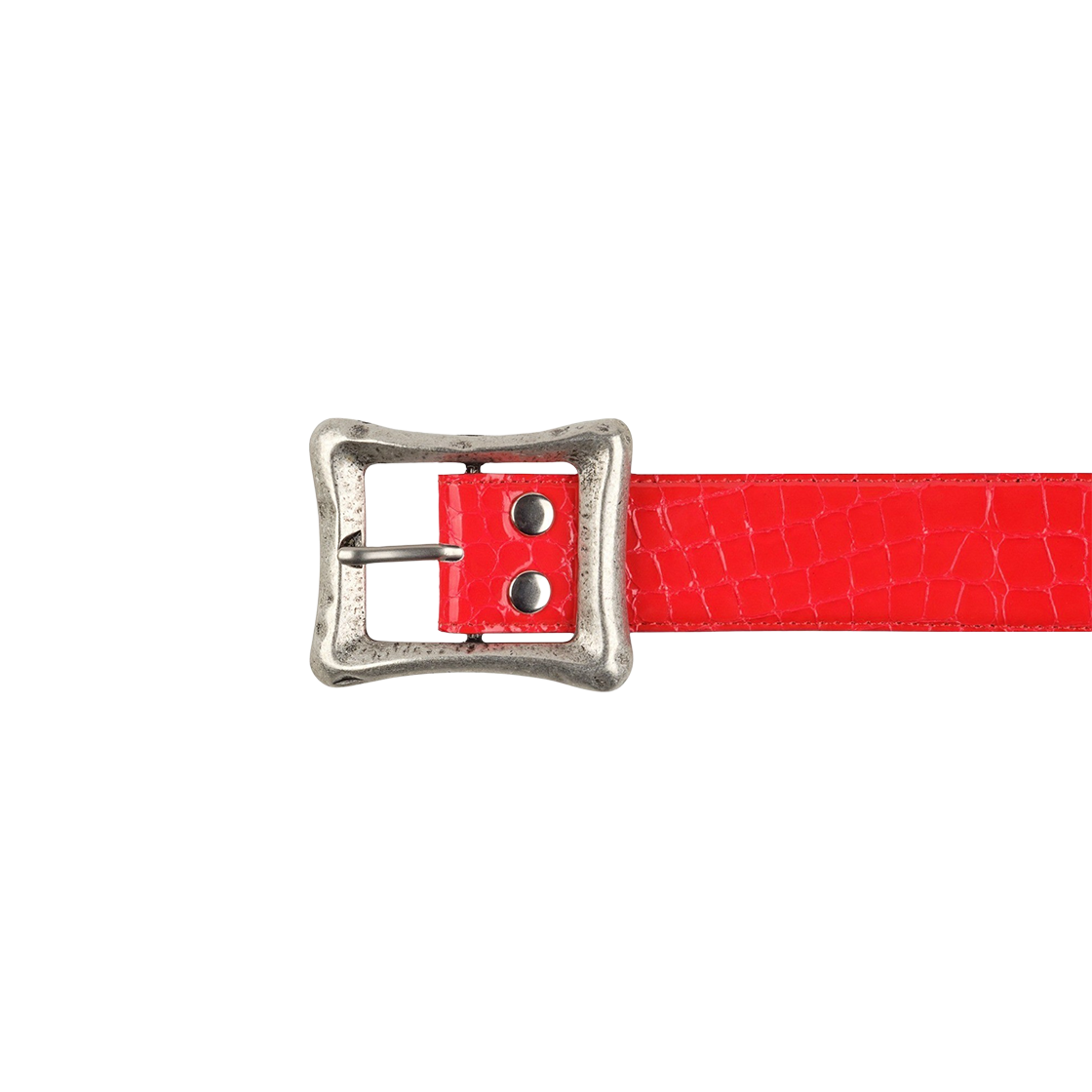 에모스탠스클럽 코어 벨트 크록 엠보스드 에나멜 레드(emostanceclub Core Belt Croc Embossed ENAMEL RED) - 2