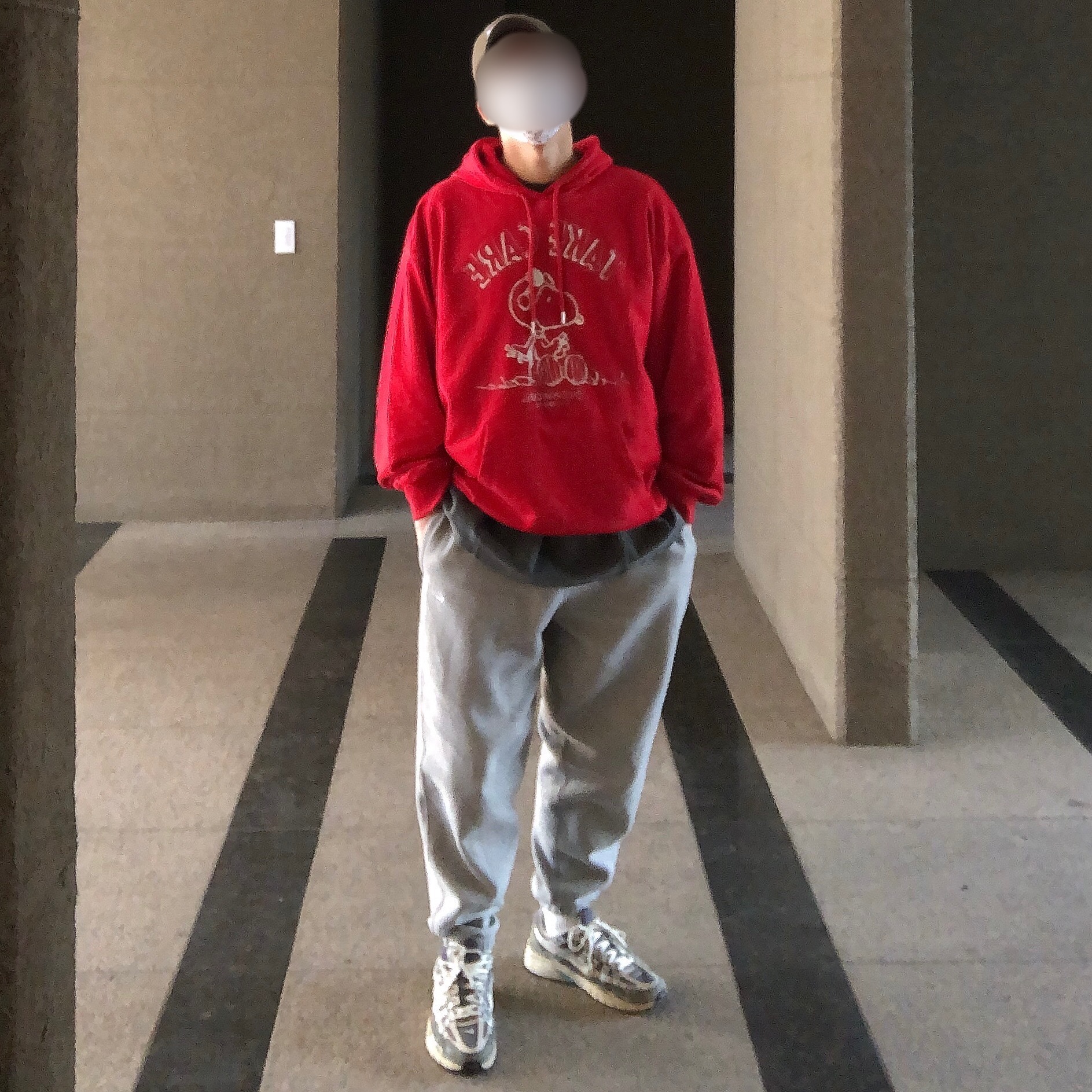 Nike NRG Solo Swoosh Fleece Pants Dark Grey Heather - US/EU 착용 스타일 - 1