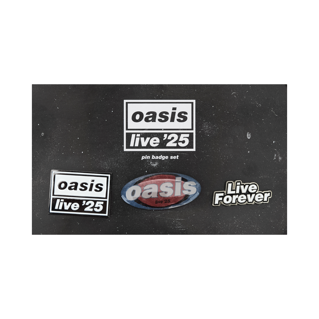오아시스 라이브 '25 투어 핀 뱃지 세트(Oasis Live '25 Tour Pin Badge Set) - 1