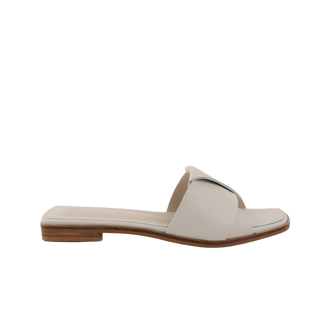 MD0095_1 Moodnight Olive Slide Sandals l Ivory