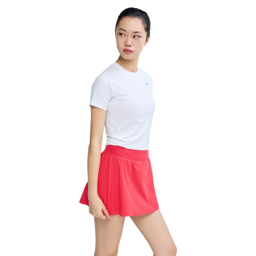 프로-스펙스 여성 다운타임 피티드 반팔티셔츠 화이트(PRO-SPECS Women's Downtime Fitted Short Sleeve T-Shirt White) - 6
